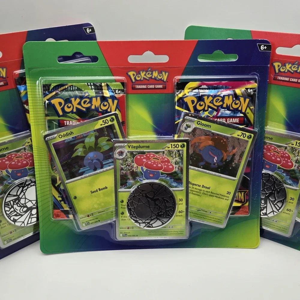 Pokemon TCG Oddish Gloom Vileplume 2-Pack Blister (Lot Of 3) Sealed